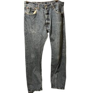 LEVI’S ~ Men’s Classic 501s Button Fly 34x34 Blue Medium Wash Jeans